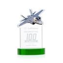 Top Gun Green on Alberton Base Abstract / Misc Crystal Award