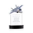 Top Gun Black on Alberton Base Abstract / Misc Crystal Award