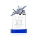 Top Gun Blue on Alberton Base Abstract / Misc Crystal Award