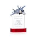 Top Gun Red on Alberton Base Abstract / Misc Crystal Award