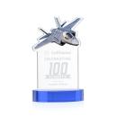 Top Gun Sky Blue on Alberton Base Abstract / Misc Crystal Award