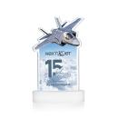 Top Gun Full Color White on Alberton Base Abstract / Misc Crystal Award
