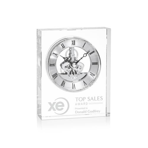 Corporate Recognition Gifts - Clocks - Ashland Clock - Silver Dial