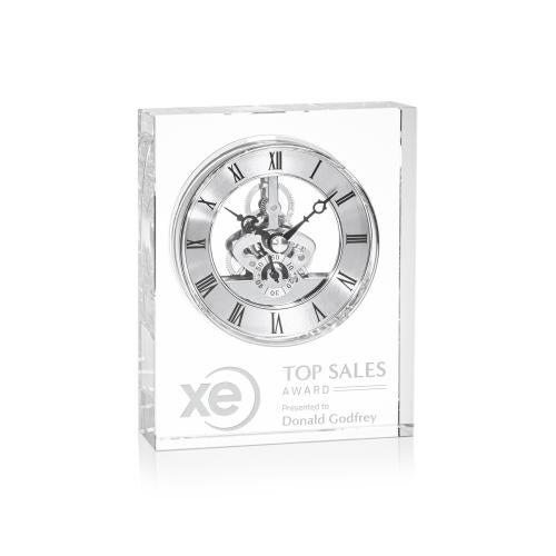 Corporate Recognition Gifts - Clocks - Ashland Clock - Silver Dial