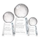 Pickleball Spheres on Celestina Base Crystal Award