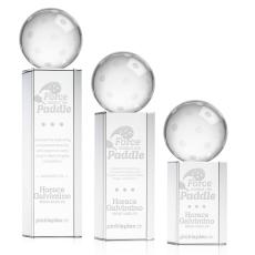 Pickleball Spheres on Dakota Base Crystal Award - Newest Additions