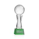 Pickleball Green on Grafton Base Spheres Crystal Award