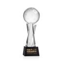 Pickleball Black on Grafton Base Spheres Crystal Award