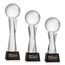 Pickleball Black on Grafton Base Spheres Crystal Award