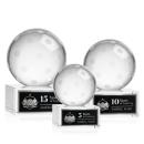 Pickleball Spheres on Hancock Base Crystal Award