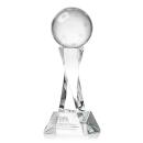 Pickleball Clear on Langport Base Spheres Crystal Award