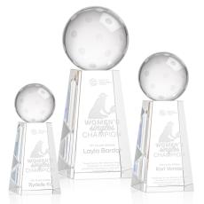 Pickleball Spheres on Novita Base Crystal Award - Sports Awards