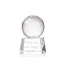 Pickleball Spheres on Robson Base Crystal Award