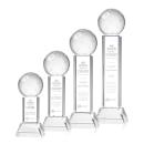 Pickleball Clear on Stowe Base Spheres Crystal Award