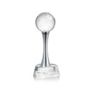 Pickleball Spheres on Willshire Base Crystal Award