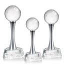 Pickleball Spheres on Willshire Base Crystal Award