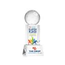 Pickleball Full Color Clear on Belcroft Base Spheres Crystal Award