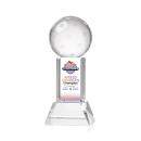 Pickleball Full Color Clear on Stowe Base Spheres Crystal Award