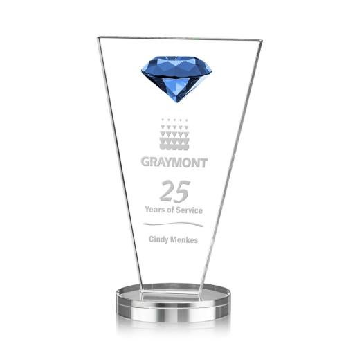 Corporate Awards - Award Shapes - Diamond Awards - Jervis Gemstone Sapphire Crystal Award