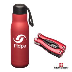 Swiss Force Bonam Bottle & Multi-Tool Gift Set - Executive Gifts