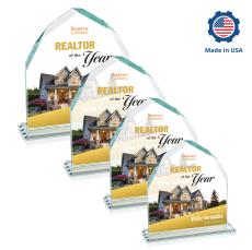 Montibello Full Color Arch & Crescent Crystal Award - Corporate Awards