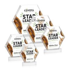 Barnett Full Color White on Alberton Base Crystal Award - Newest Additions
