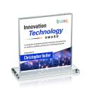 Sahara Full Color Clear Crystal Award