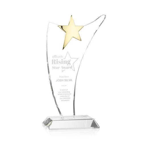 Corporate Awards - Crystal Awards - Atkinson Gold Star Crystal Award