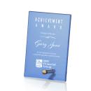 Atchison Blue Gold Rectangle Glass Award
