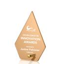 Atchison Russet Diamond Gold Glass Award