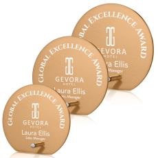 Atchison Russet Silver Circle Glass Award - Corporate Awards