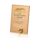 Atchison Russet Full Color Gold Rectangle Glass Award