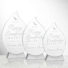 Carmack Flame Crystal Award - Crystal Flame Awards