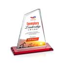 Summit Full Color Red Peak Crystal Award