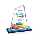 Summit Full Color Sky Blue Peak Crystal Award