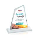 Summit Full Color White Peak Crystal Award