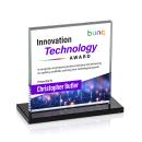 Sahara Full Color Black Crystal Award