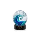 Surfside Black on Stanrich Base Spheres Glass Award