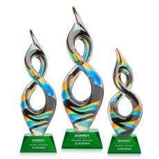 Cosenzo Green on Sheffield Base Abstract / Misc Glass Award - Art Glass Awards