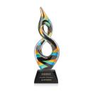 Cosenzo Black on Sheffield Base Abstract / Misc Glass Award