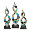 Cosenzo Black on Sheffield Base Abstract / Misc Glass Award