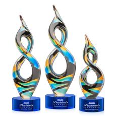 Cosenzo Blue on Marvel Base Abstract / Misc Glass Award - Newest Additions