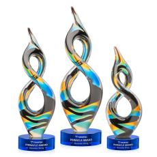 Cosenzo Blue on Stanrich Base Abstract / Misc Glass Award - Art Glass Awards