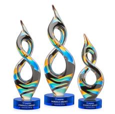 Cosenzo Blue on Stanrich Base Abstract / Misc Glass Award - Employee Awards