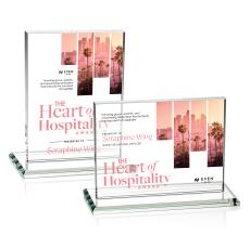 Emperor Full Color Starfire (Horiz) Rectangle Crystal Award - Corporate Awards