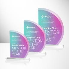 Truscott Full Color Sail Crystal Award - Corporate Awards