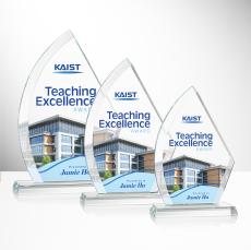 Ayrton Full Color Sail Crystal Award - Corporate Awards