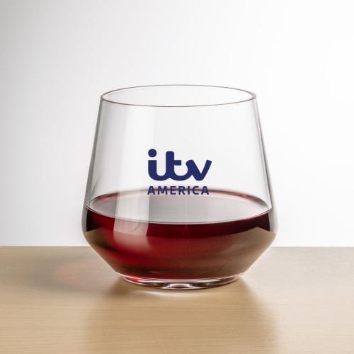 Corporate Recognition Gifts - Etched Barware - Wine Glasses - Sturgis Stemless Wine - Imprinted
