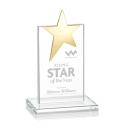 Bryanston Gold Clear Star Crystal Award