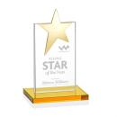 Bryanston Gold Amber Star Crystal Award